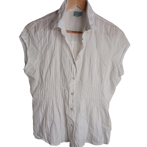 Love Potion White Blouse with Classic Collared Design - Picture 1 of 1